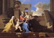 Nicolas Poussin The Holy Family on the Steps Spain oil painting artist